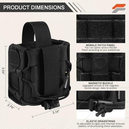 Tactical Double Handcuff MOLLE Pouch