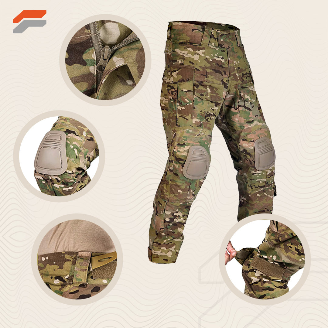 Tactical Combat Pants with Knee Pads for Men