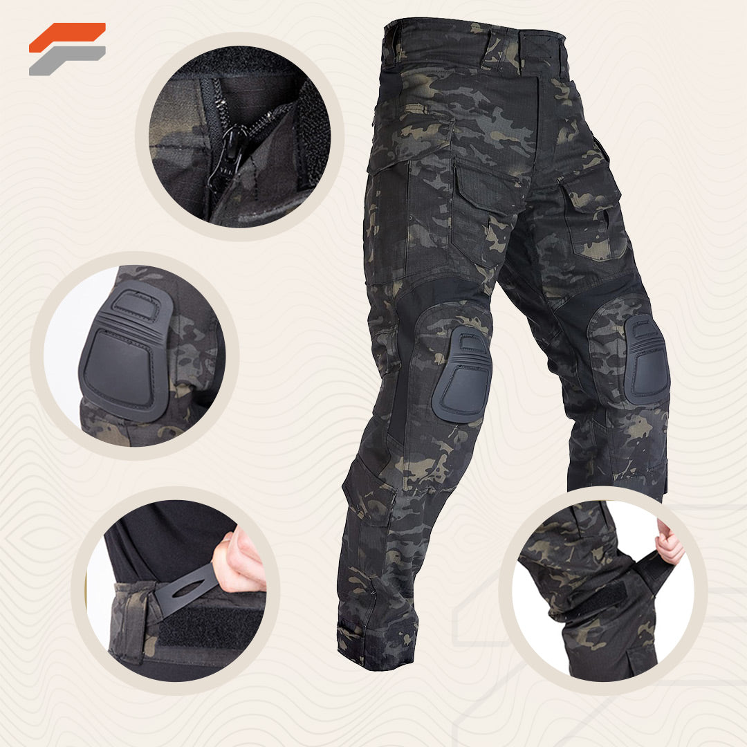 Tactical Combat Pants with Knee Pads for Men