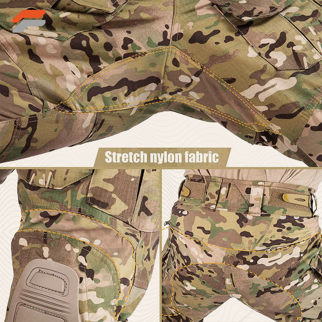 Tactical Combat Pants with Knee Pads for Men