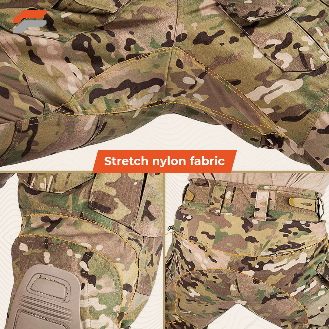 Tactical Combat Pants with Knee Pads for Men