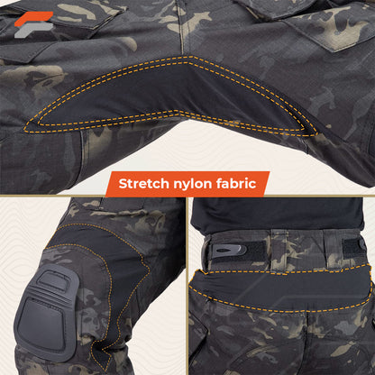 Tactical Combat Pants with Knee Pads for Men