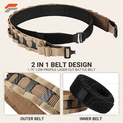 Battle Belt with Quick Release Buckle