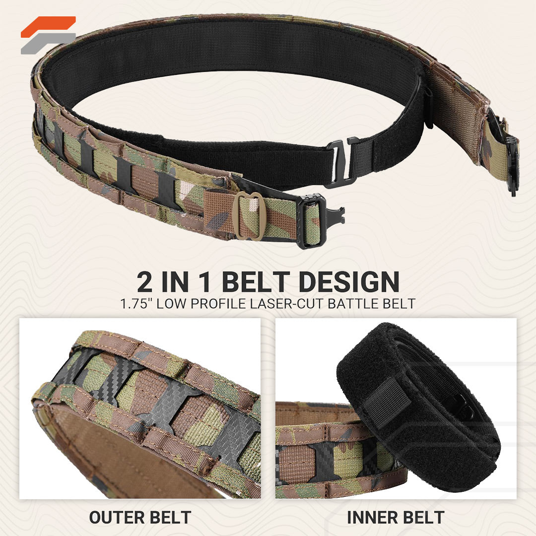 Battle Belt with Quick Release Buckle