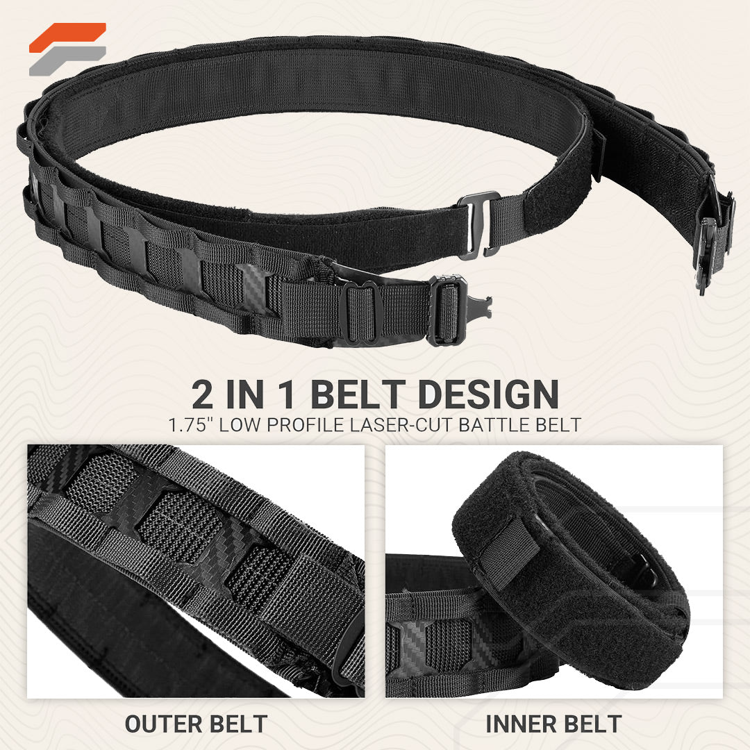 Battle Belt with Quick Release Buckle