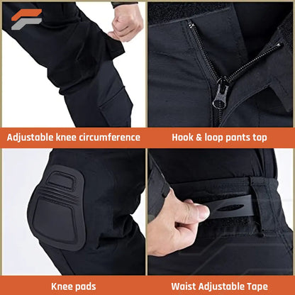 Tactical Combat Pants with Knee Pads for Men