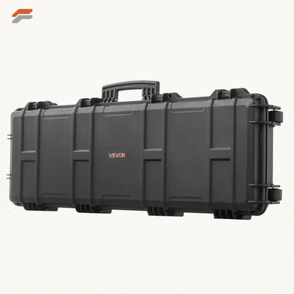 VEVOR Waterproof Hard Rifle Case with Wheels - Lockable Gun Storage for Shotguns and Airsoft Guns, 40 in with Pre-Cut Foam