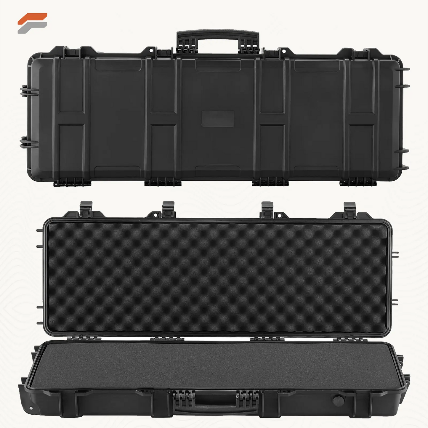 VEVOR Waterproof Hard Rifle Case with Wheels - Lockable Gun Storage for Shotguns and Airsoft Guns, 40 in with Pre-Cut Foam