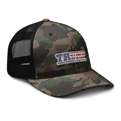 Camouflage trucker hat - 100% Cotton