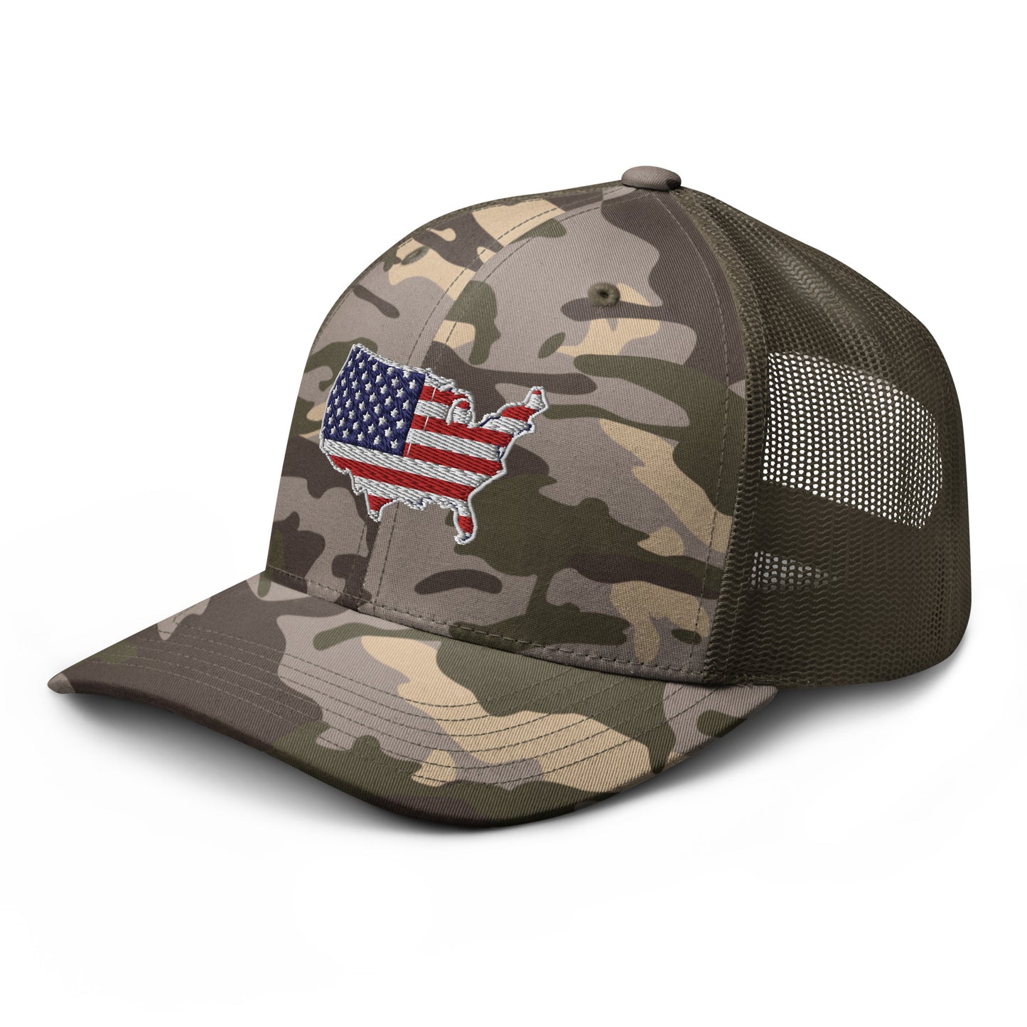 US Map Camouflage Trucker Hat