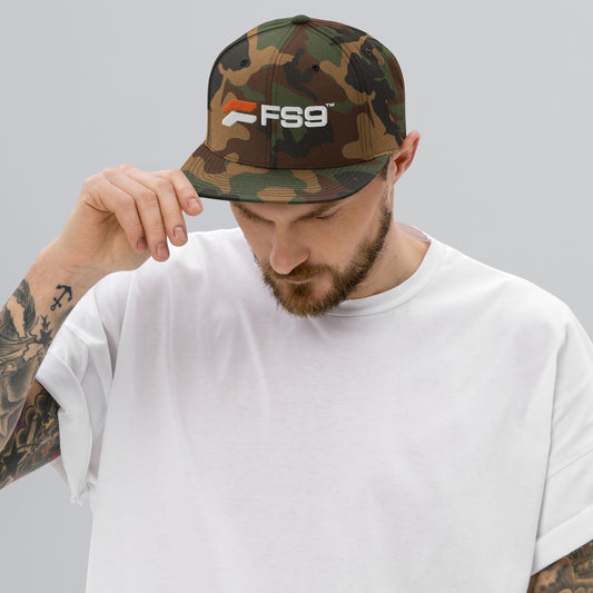 FS9 Snapback Hat - White Logo