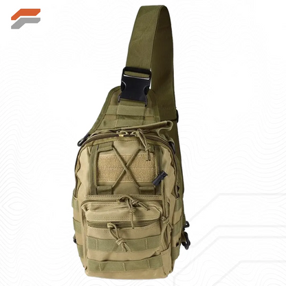 Unisex Sling Shoulder Bag MOLLE Outdoor Daypack with Adjustable Strap