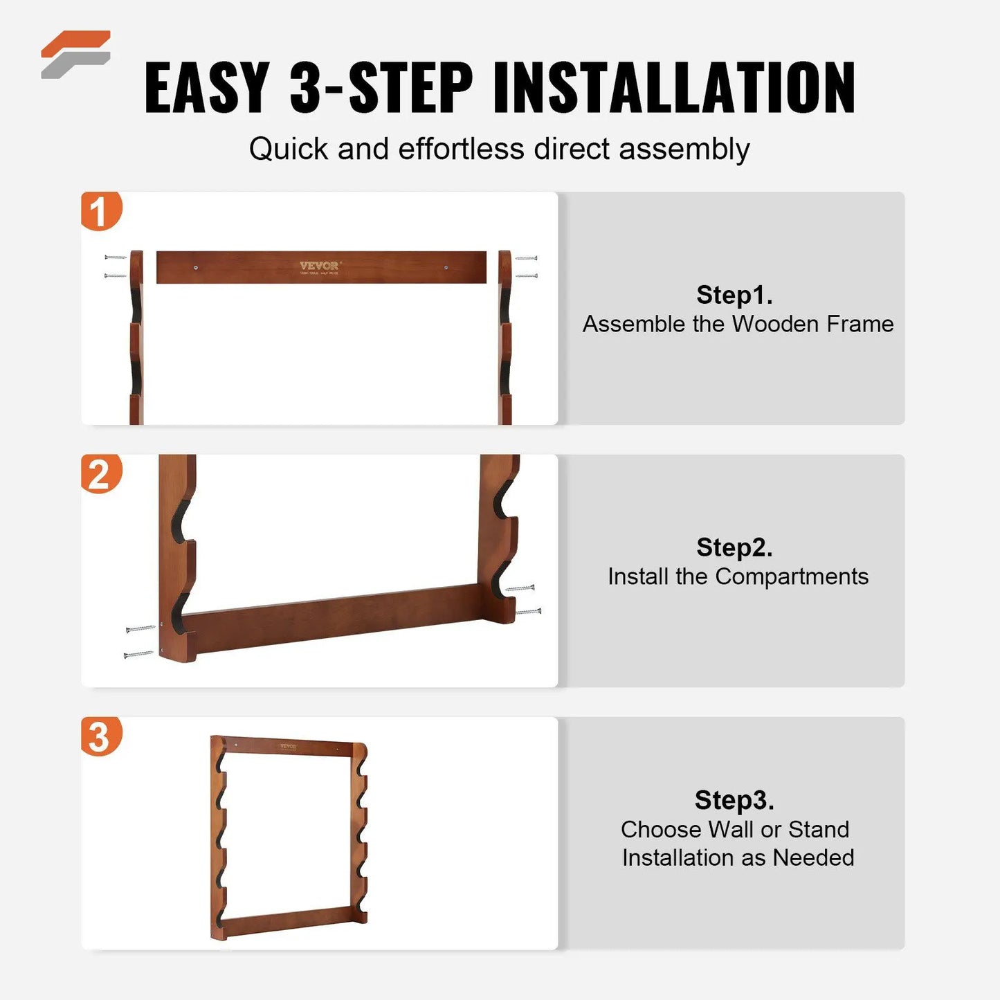 Wooden Wall-Mounted Gun Rack for 5 Rifles & Shotguns – Heavy Duty Display with Soft Padding
